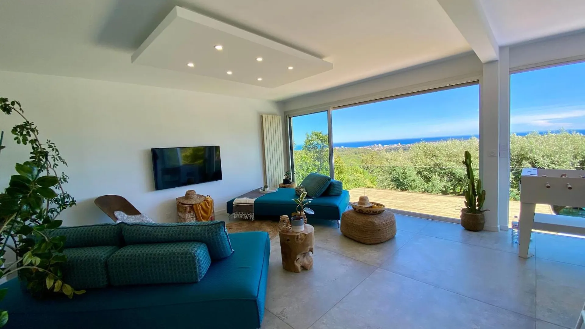 Villa Vue Mer Panoramique, Plage 10Min, Piscine, Tennis, Petanque Валлорис